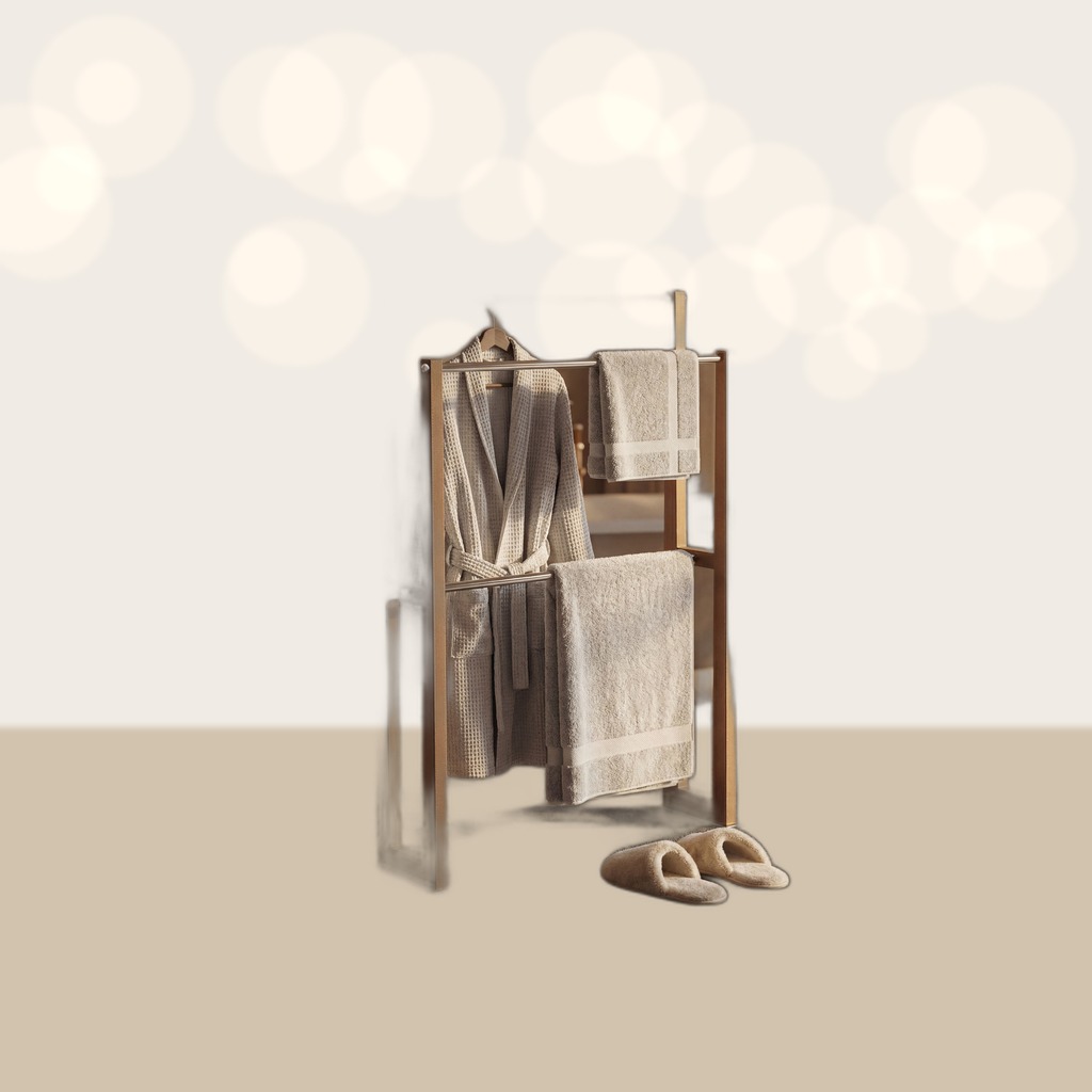 Simple Nordic-style Floor-standing Towel Rack