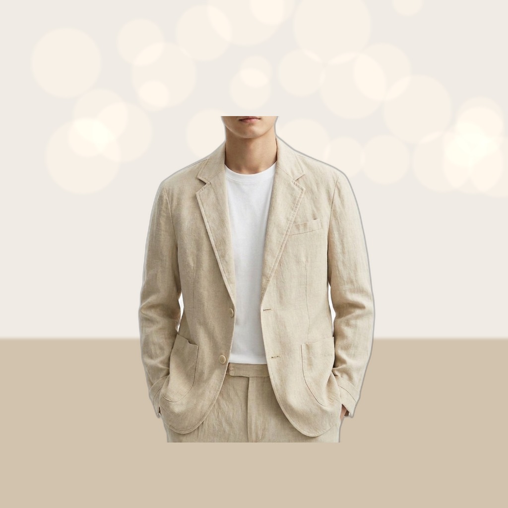 Cotton-Linen Blazer (Plus Size)