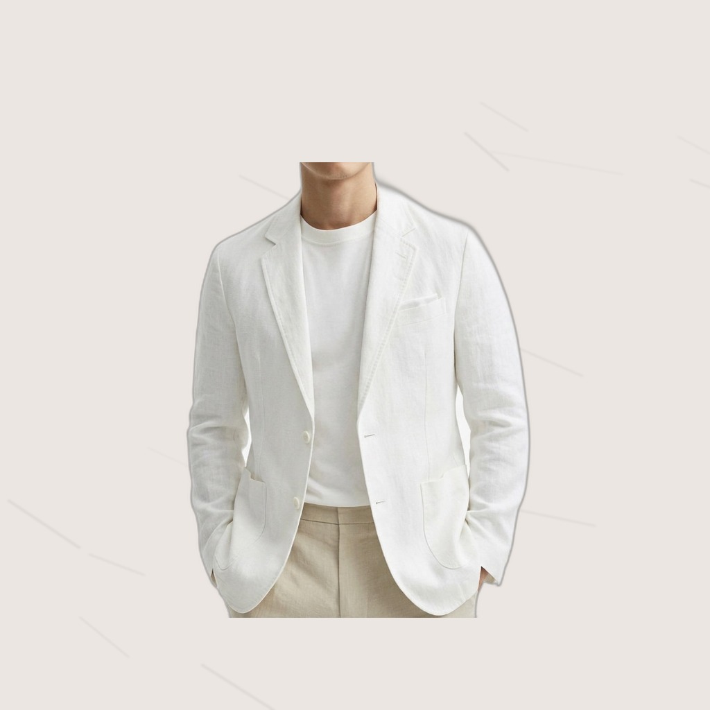 Cotton-Linen Blazer (Plus Size)