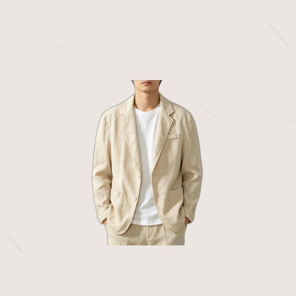 Cotton-Linen Blazer (Plus Size)