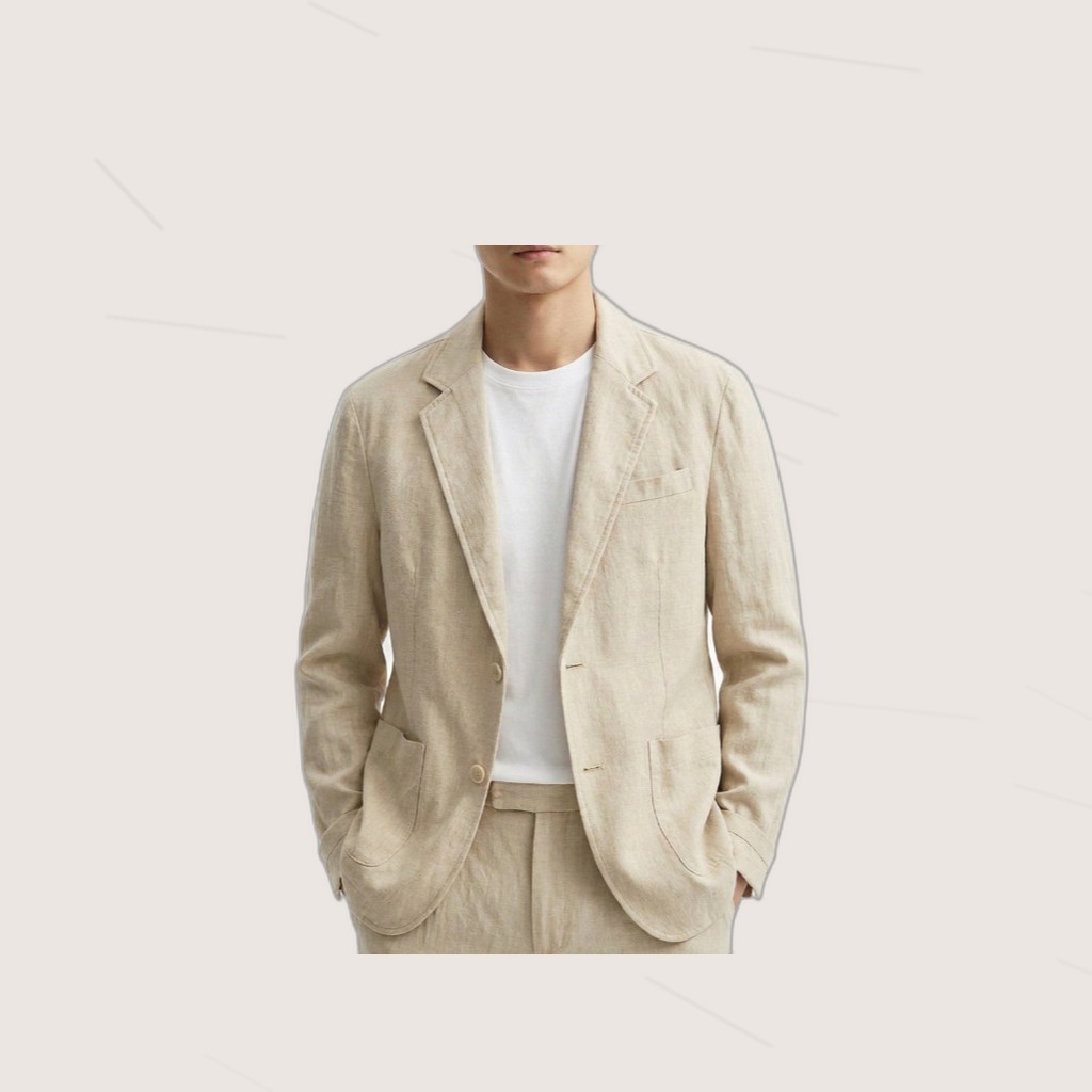 Cotton-Linen Blazer (Plus Size)