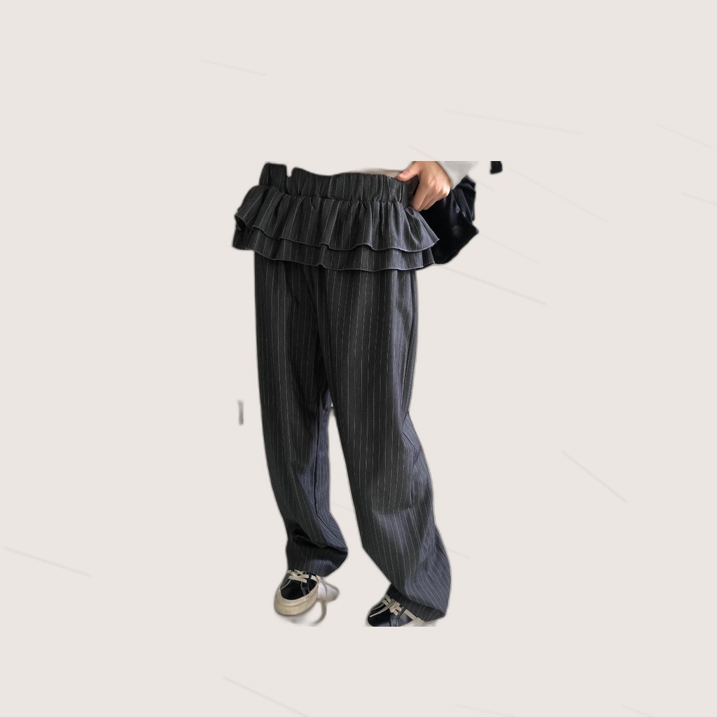 Faux Two-Piece Casual Trousers