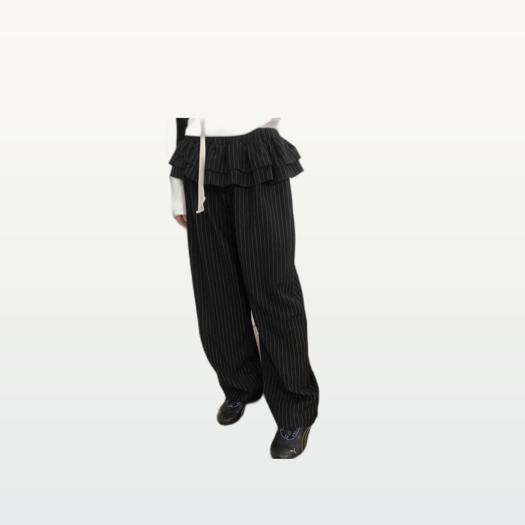 Faux Two-Piece Casual Trousers