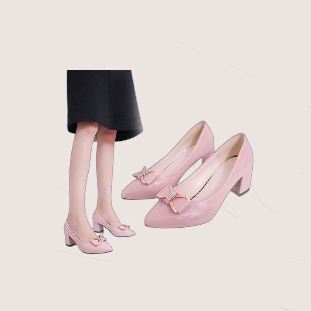 Bow-tie Low-cut Versatile Womens Shoes