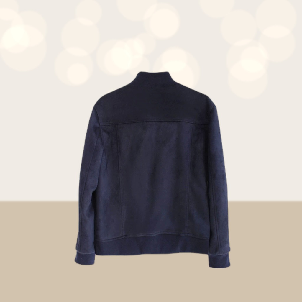Men's Suede Stand-Collar Coat