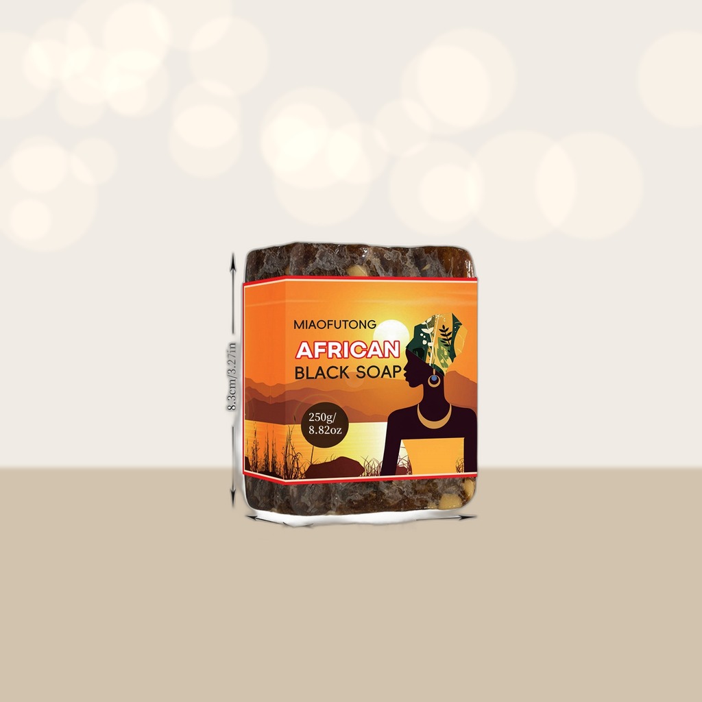 African Black Soap 150g, Shea Butter Essential Oil, Handmade