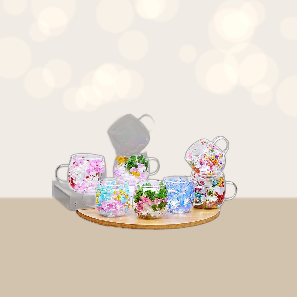 High-borosilicate Glass Tea Cup Internet-famous Double Layer
